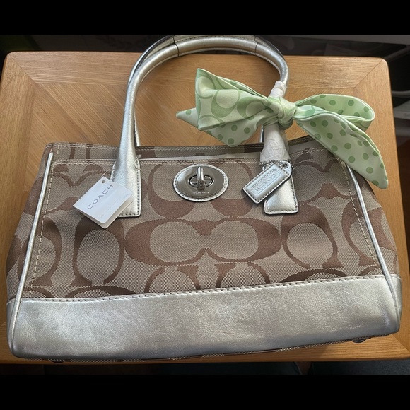 Coach Handbags - Coach Hampton Madeline Medium Tote A11557 And Wallet F65384 Set